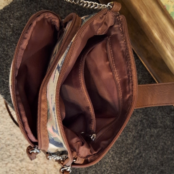 💥SALE💥AZTEC Pattern Cross Body Purse, Brown, Pink, Beige, Cream, Black - Picture 4 of 8